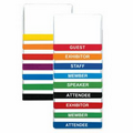 Vinyl Color & Title Bar Name Tag Holder with Pin/ Clip Attachment (4"x3")